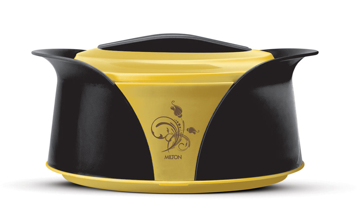 Imperial Insulated Casserole Set 3pcs 1.0 / 1.5 / 2.5 Litre Black Yellow Gold 8892 (Big Parcel Rate)