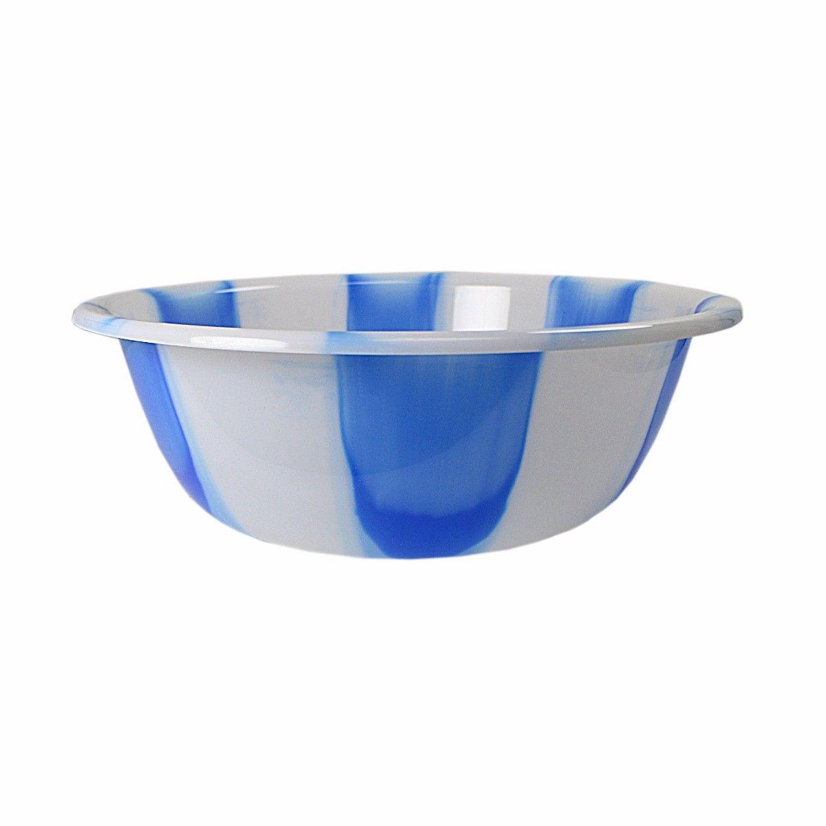 Tie Dye Print Plastic Kitchen Bowl Medium 31.5 cm Assorted Colours 3065 (Parcel Rate)