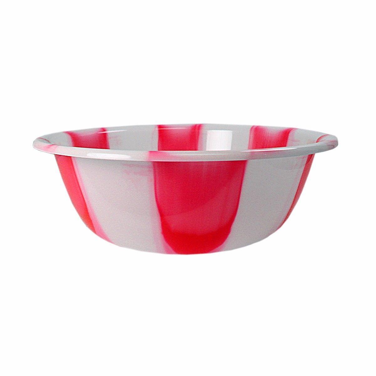 Tie Dye Print Plastic Kitchen Bowl Extra Large 40 cm Assorted Colours 3067 (Parcel Rate)