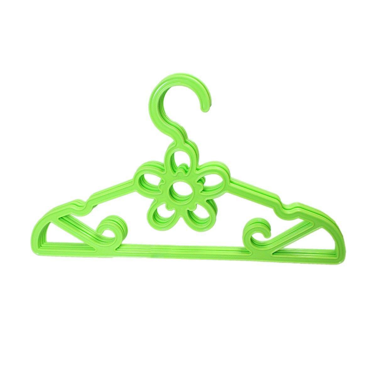 Plastic Fancy Designer Hangers Pack Of 5 Assorted Colours And Design 42cm  2917 (Parcel Rate)