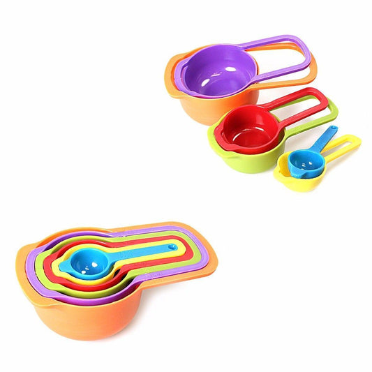 Assorted Colour Plastic Measuring Cups For Multi Purpose Use 3614 (Parcel Rate)