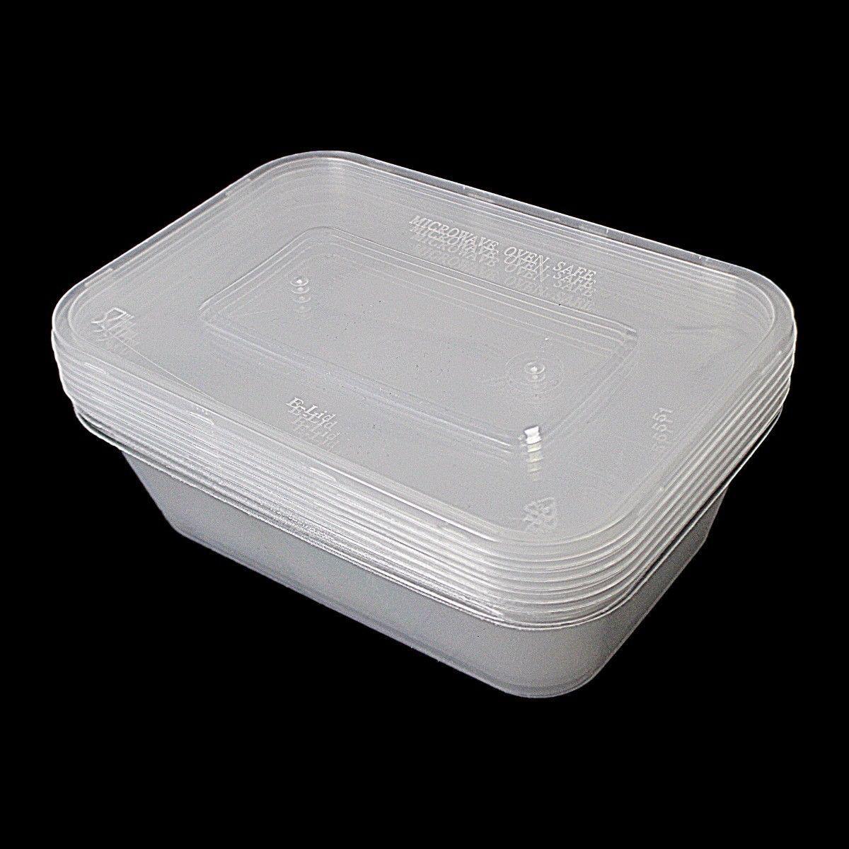 Plastic Food Storage Container 1000ml Pack of 4 MX7023 (Parcel Rate)