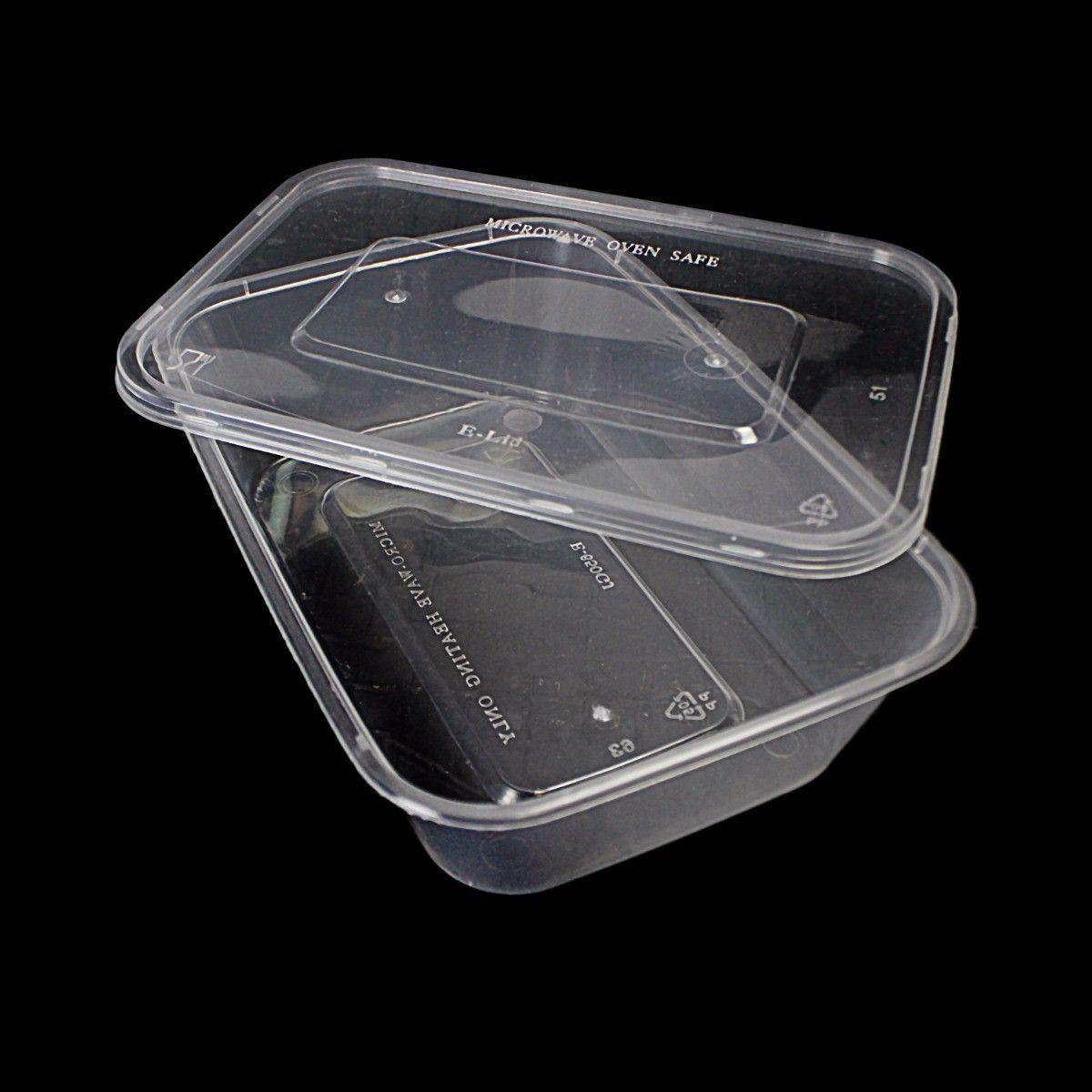 Plastic Food Storage Container 1000ml Pack of 4 MX7023 (Parcel Rate)