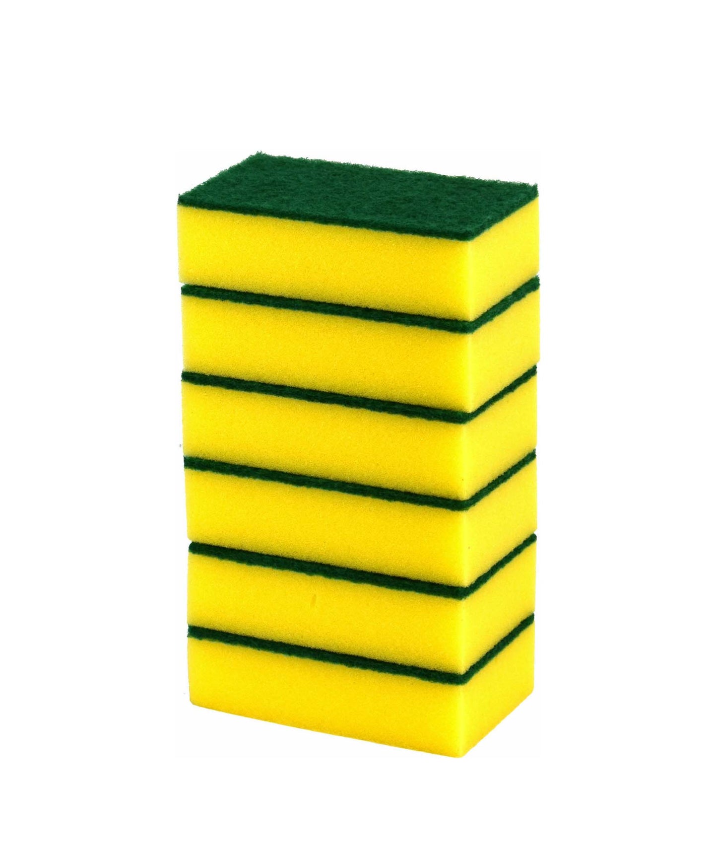 Acord Yellow Kitchen Sponges 15 cm Pack of 6 ST9436A  (Parcel Rate)