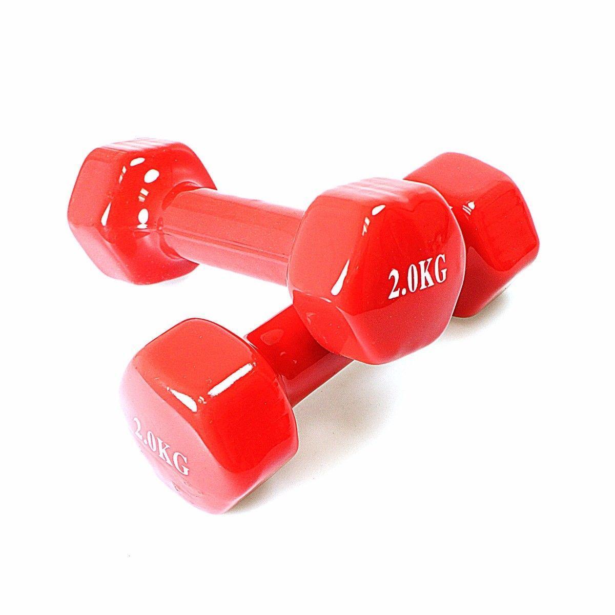 Weight Training Vinyl Dumbbell 2kg Assorted Colours 4590 A W25 (Parcel Rate)