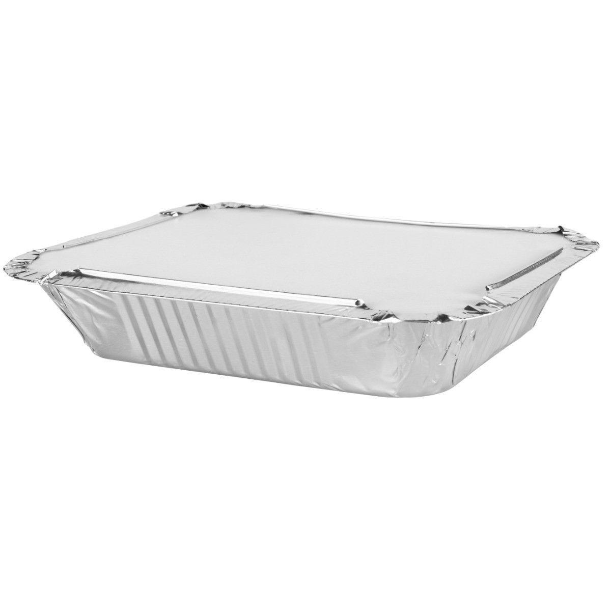 Aluminium Roasting Foil Tray with Lids Pack of 2 9026 / ST7046 (Parcel Rate)