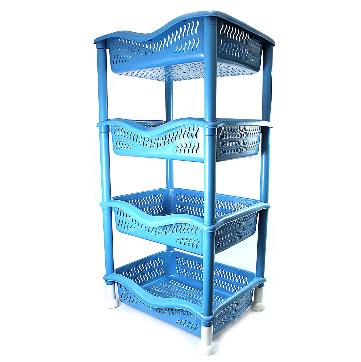 4 Tier Plastic Kitchen Food Storage Rack Easy to Assemble 0183 (Big Parcel Rate)