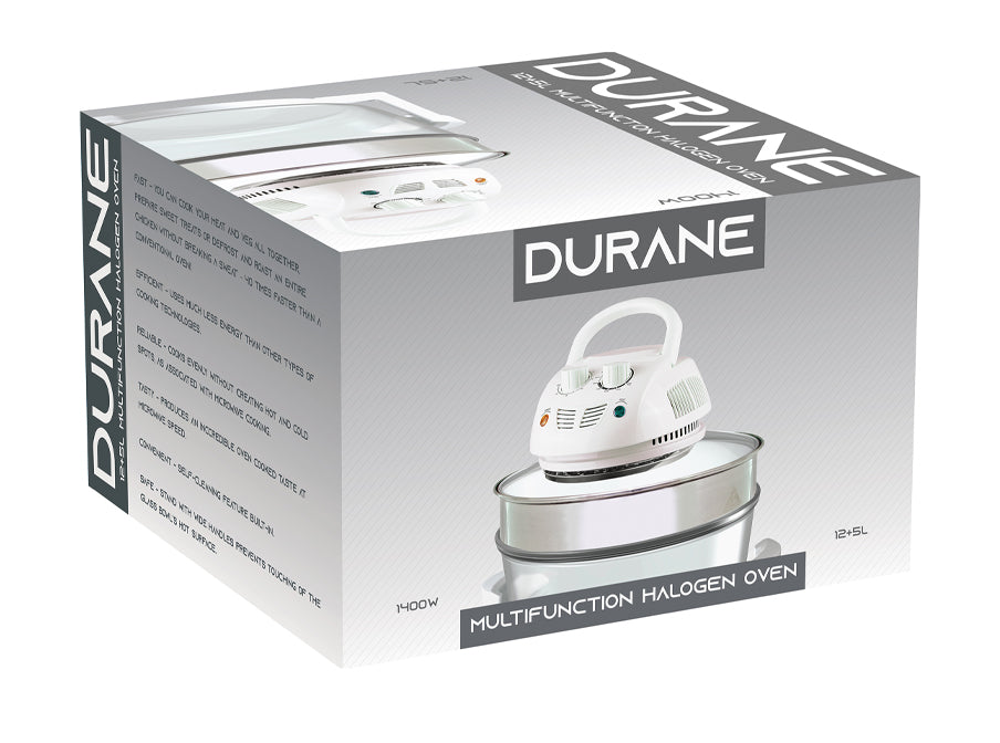 SQ Professional Durane Halogen Oven 12+ 5 Litre with Protective Basket 1400W 9365 (Parcel Rate)