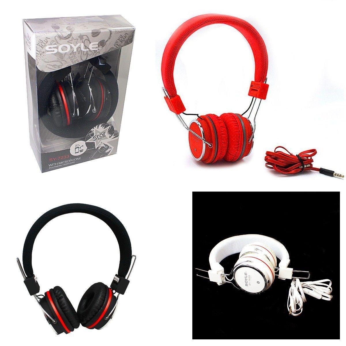 SOYLE 7233 Headphones With Micrphone Multi Media Headphone  00670 (Parcel Rate)