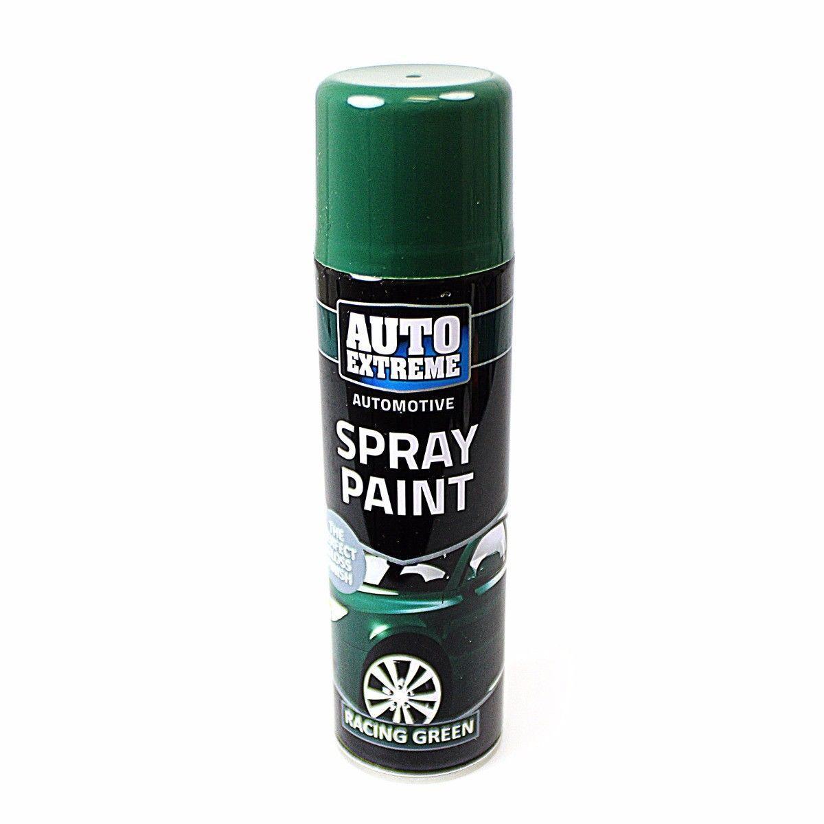 Spray Paint Can Gloss RACING GREEN Aerosol AUTO EXTREME 250ML   1906 (Parcel Rate)