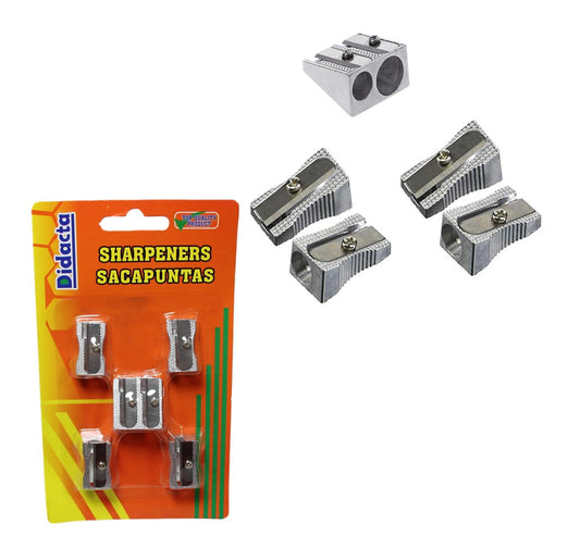 Metal Pencil Sharpeners Set of 5 5645 (Large Letter Rate)