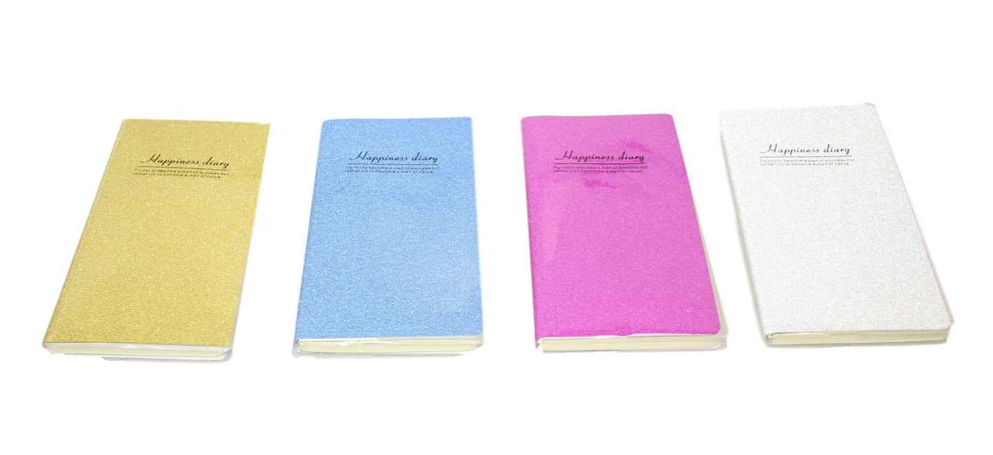 Happiness Notebook Diary 17.5 x 10 cm Assorted Colours 5719 (Large Letter Rate)