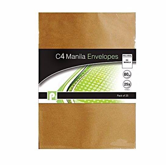 12  Pack Manila C4 Envelopes Office Supplies Home Use Envelopes P2208 (Large Letter Rate)