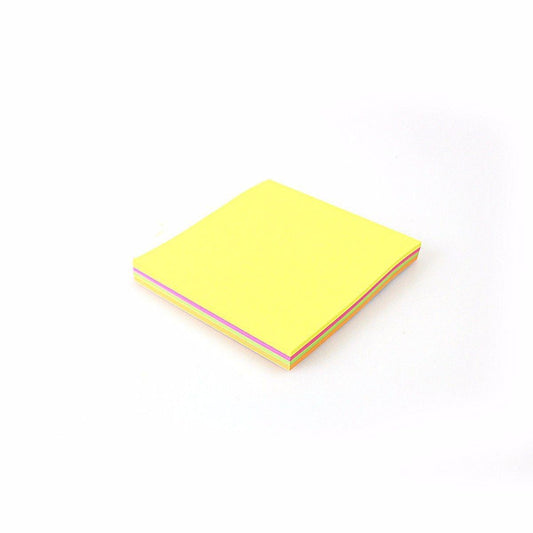 Sticky Notes Memo Block 100 Sheets 76 x 76 mm Assorted Colours 0009 / 0008 (Large Letter Rate)