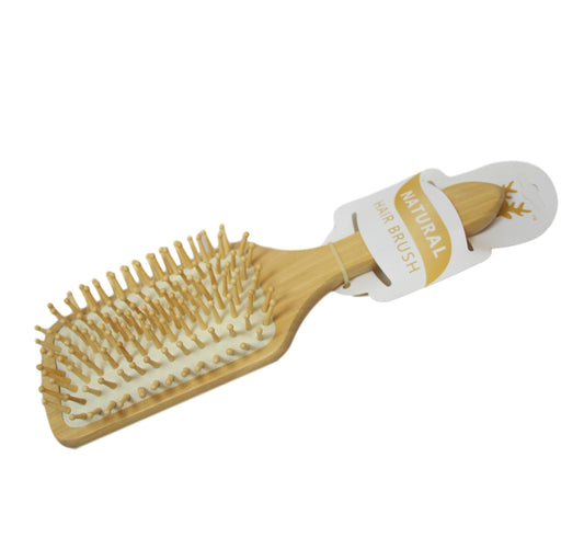 Natural Wood Bamboo Paddle Hair Brush 26 cm 5922 (Large Letter Rate)