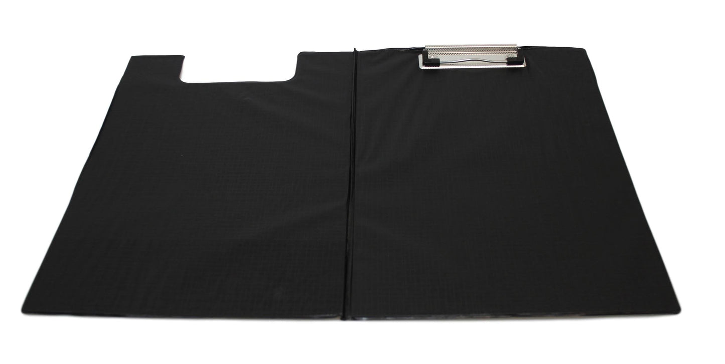 A4 Clipboard Solid Single Fold Over New Office Field Work Document Holder Black C5927 (Large Letter)