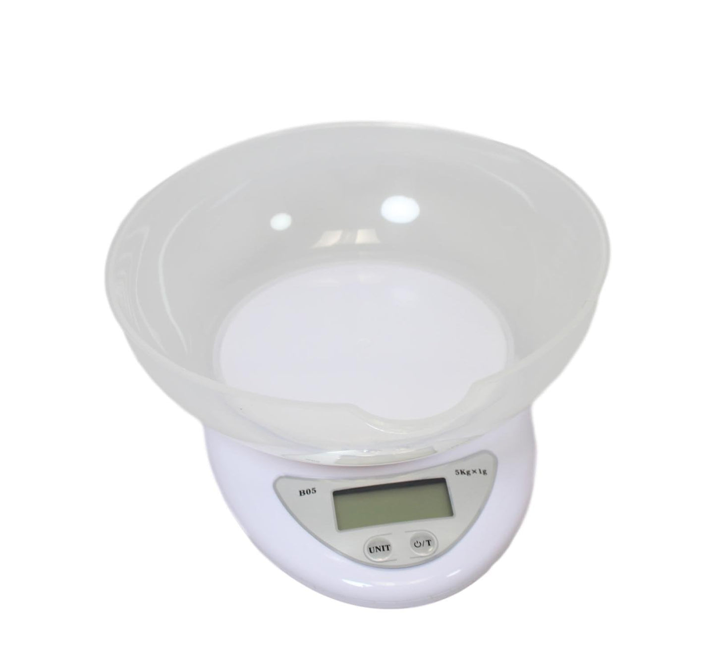 Electronic Kitchen Scale Modern Style White Baking Measuring Kitchen Scale 16cm 5931 (Parcel Rate)