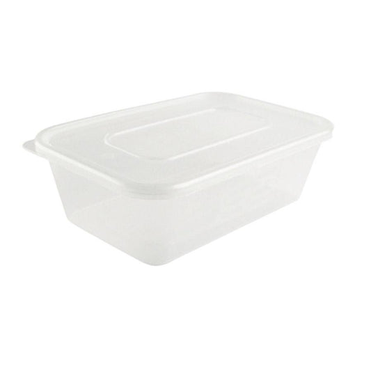 Plastic Food Storage Container 650ml Pack of 5 MX7021 (Parcel Rate)