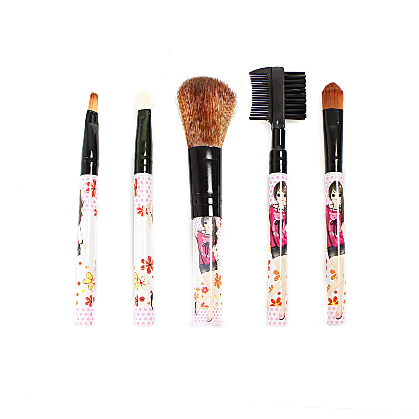 Makeup Cosmetic Brush Set 5 Piece Assorted Designs 2236 (Parcel Rate)