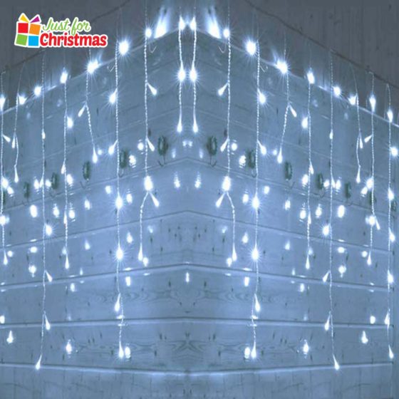 480LED Brilliant Ice White Icicle Lights 6046 (Parcel Rate)p