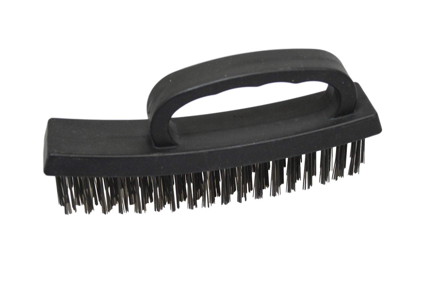 Plastic Wire Brush Black Cleaning Scrubbing Indoor Outdoor Brush 16cm 6058 (Parcel Rate)