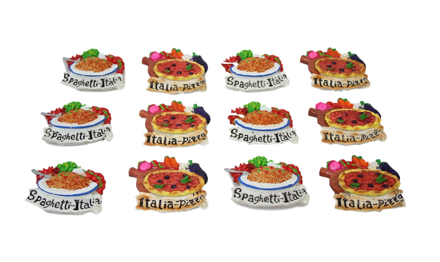 Fridge Magnet Italian Pasta Pizza Food Design 8 cm Assorted Designs 6108 (Parcel Rate)