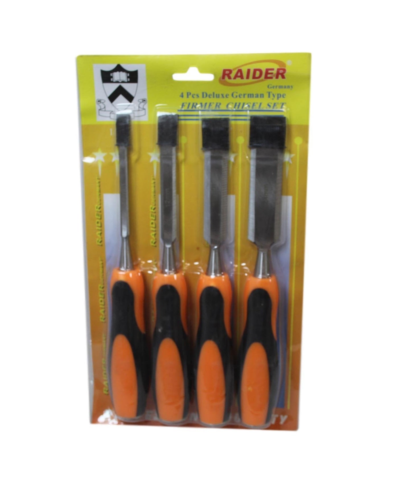 4 Pack Deluxe German Type Professional Quality Chisel Set 6, 12, 18, 24mm 6171 (Parcel Rate)