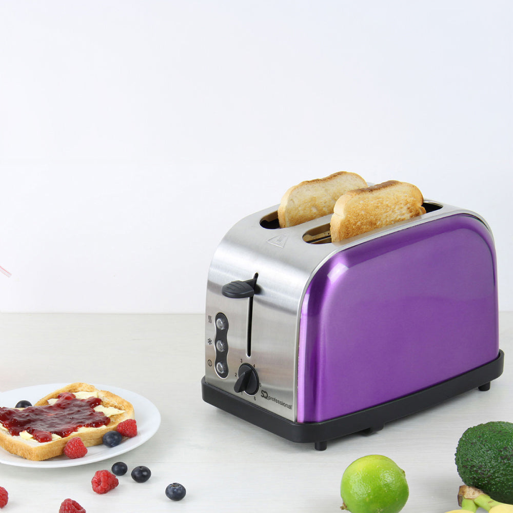 SQ Professional Gems Legacy 2 Slice Toaster 900W Amethyst 6377 (Parcel Rate)