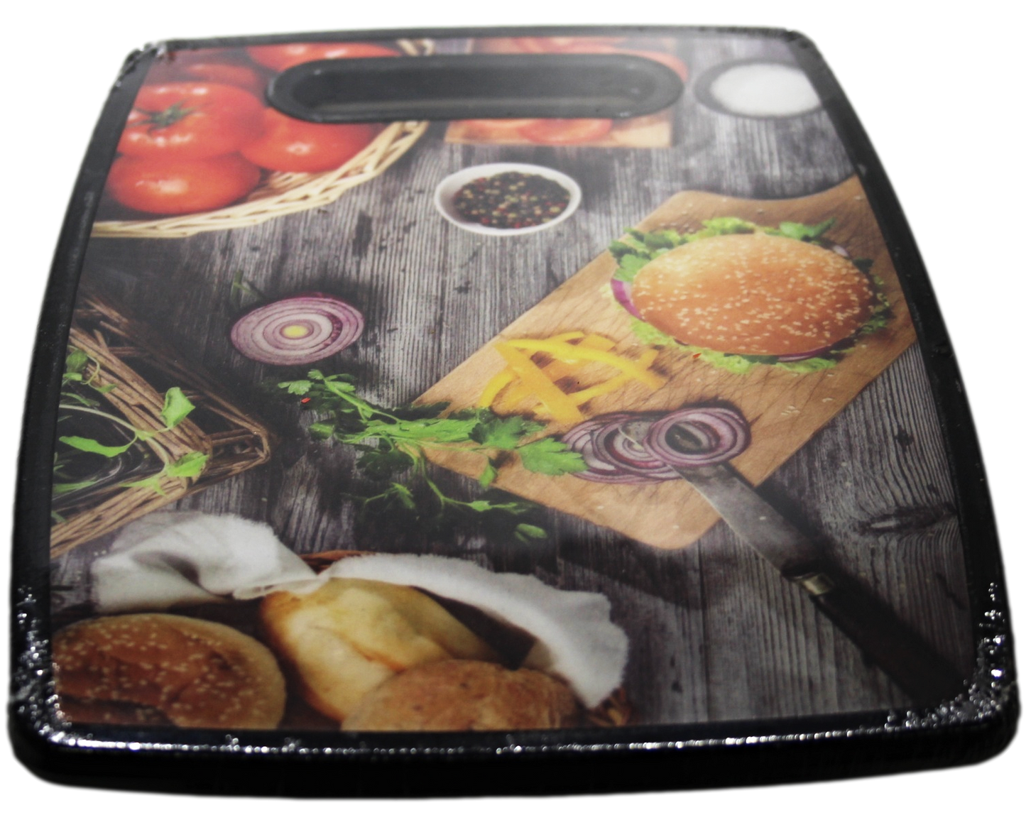 Plastic Kitchen Chopping Board with Printed Design 19.8 x 29.8 x 1.1 cm Assorted Designs 6675 (Parcel Rate)