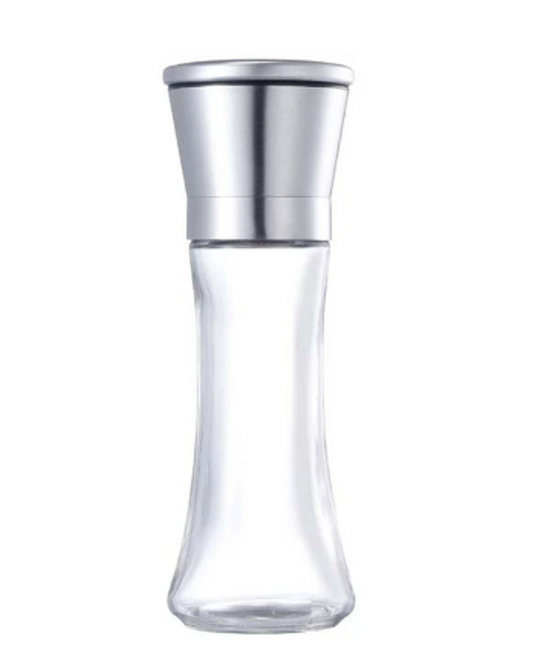 Salt Pepper Spice Grinder Glass Bottle 19 x 6 cm 6957 (Parcel Rate)