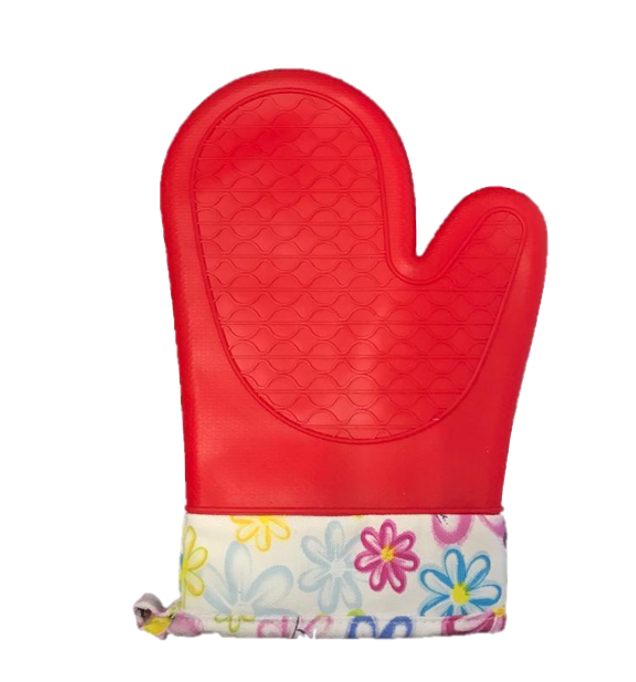 Baking Cooking Silicone Oven Glove One Size 27 x 16 cm Assorted Colours 7207 (Parcel Rate)