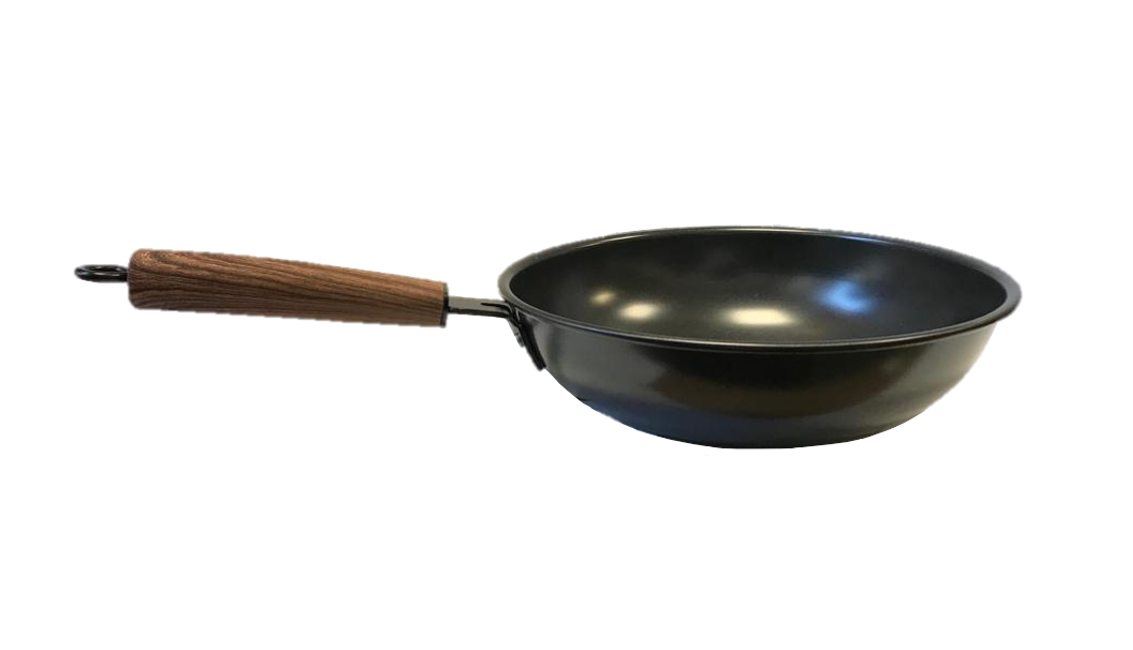 High Wall Non-Stick Flat Base Wok Frying Pan 24 cm 7403 (Parcel Rate)