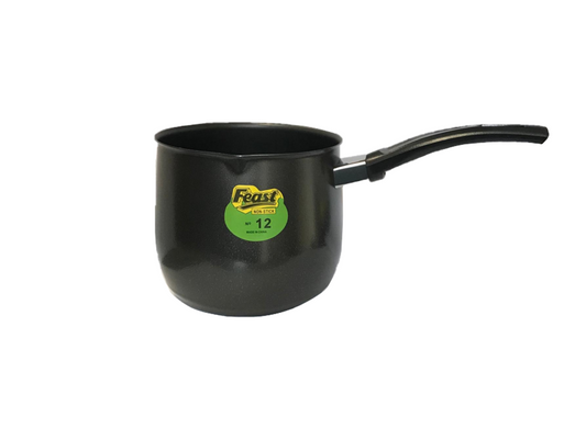 Tea / Coffee / Milk Pot Pan with Handle 11 x 12.9 cm Black 7633 (Parcel Rate)