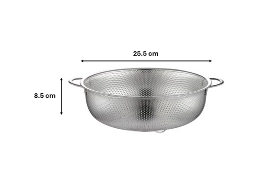 Metal Kitchen Strainer Colander 25.5 cm 7650 (Parcel Rate)