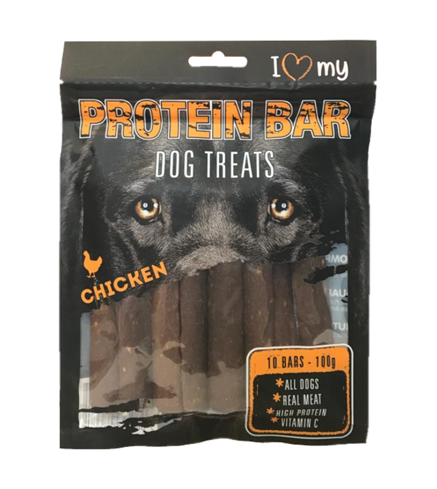 Pet Dog Treats Protein Bar Chicken 10 Pack EXPIRY DATE: 25/04/2025 76681 / 76834 (Parcel Rate)