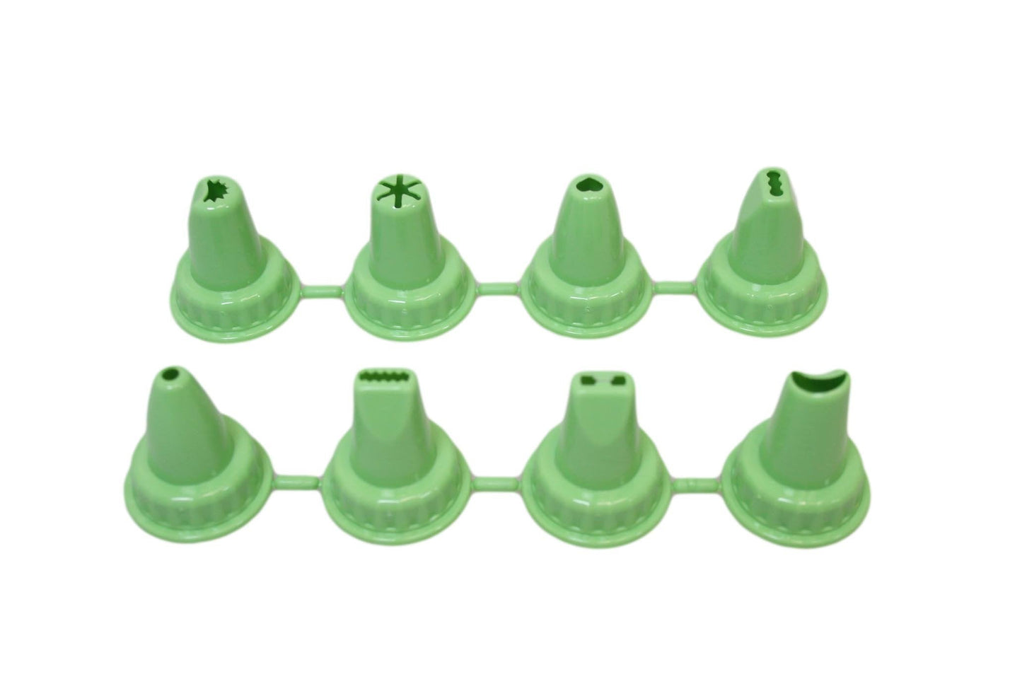 White Icing Bag with 9 Piping Nozzle Tips Assorted Colours AP1042 (Parcel Rate)