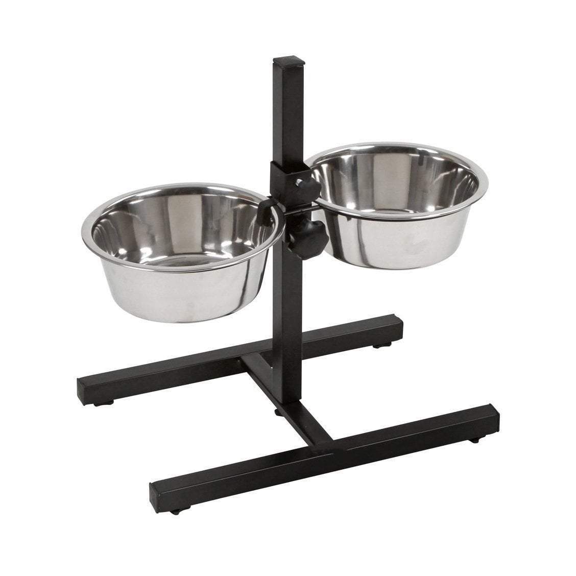 Pets Double Diner 2 Bowl Stand Adjustable Anti Splash Clip ST1698 / TWL1529 (Parcel Rate)