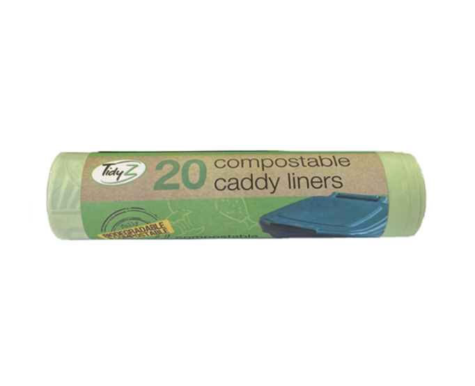 Compostable Food Bin Bag Caddy Liner 5L 30 x 35cm Roll of 20 B0083C (Parcel Rate)