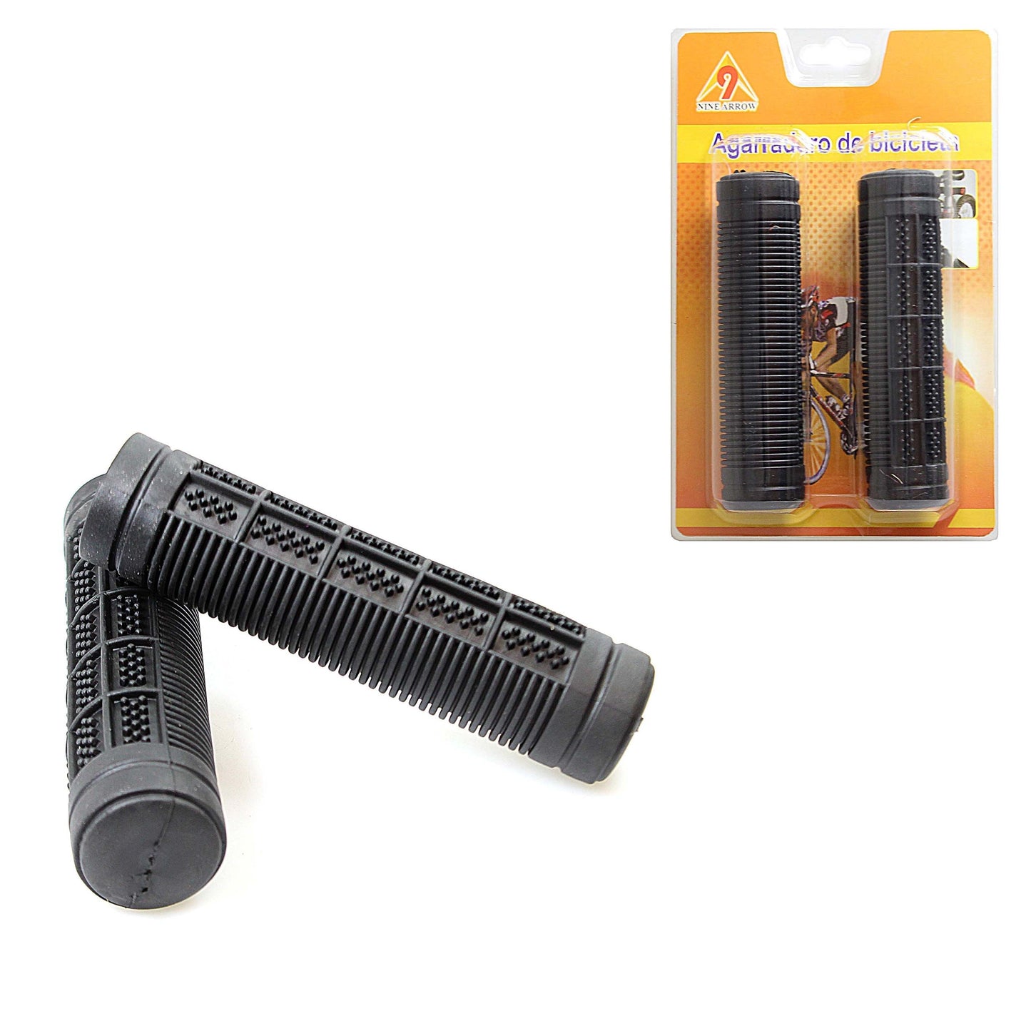 Bicycle Rubber Grip Handles Sweat Free 9 Arrow Grip Handles 2 Pack 1851 (Parcel Rate)