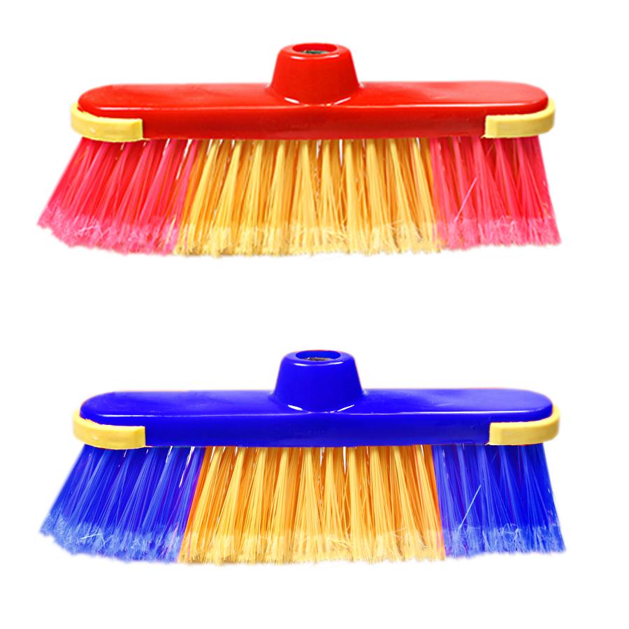 Cleaning Brush Broom Head Plastic 26 cm Assorted Colours 1079 A (Parcel Rate)