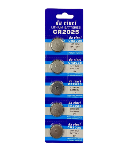 Lithium 3V Cell Coin Battery CR2025 Pack of 5 CR2025DV (Large Letter Rate)