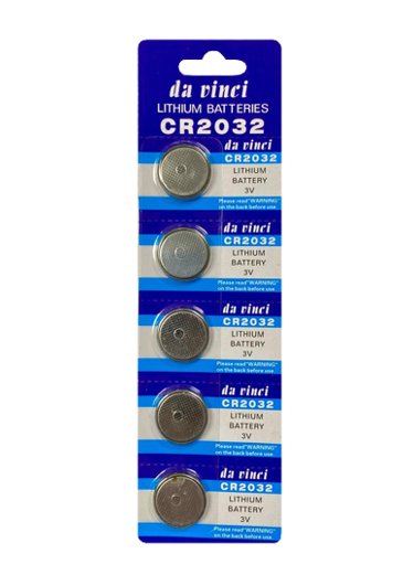 Lithium 3V Cell Coin Battery CR2032 Pack of 5 CR2032DV (Large Letter Rate)