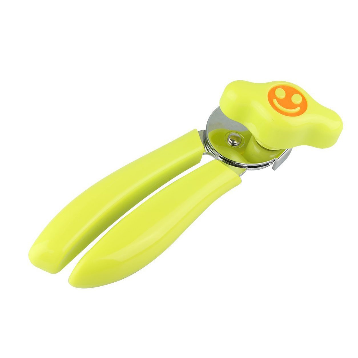 Kitchen Can Opener with Smiley Face Design Plastic Handle Assorted Colours 0108 (Parcel Rate)