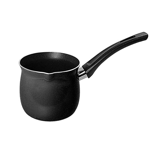 Small Tea / Coffee / Milk Pot Pan with Handle Black 4809 A (Parcel Rate)