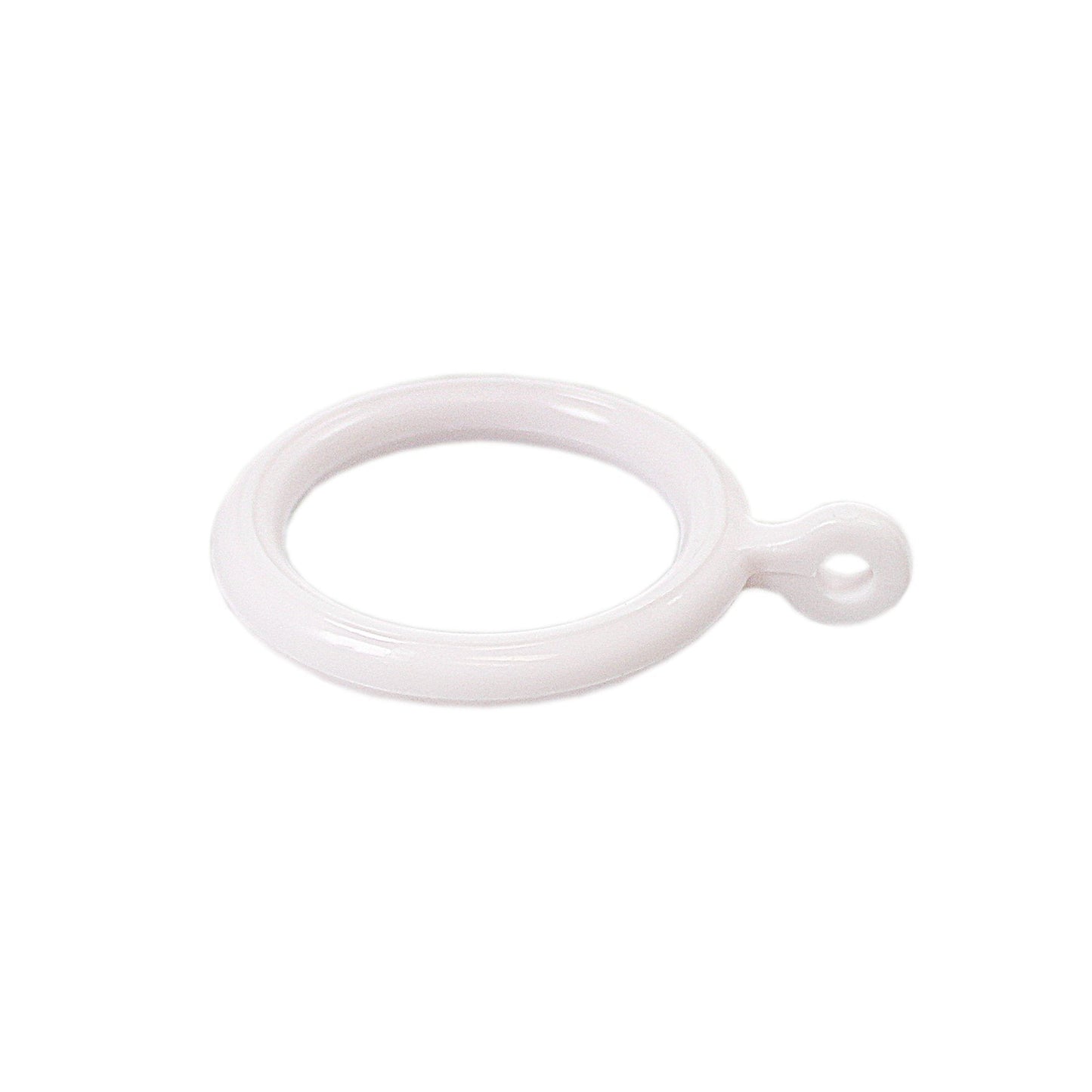 Plastic Shower Curtain Rings White Pack of 10 4778 A  (Large Letter Rate)