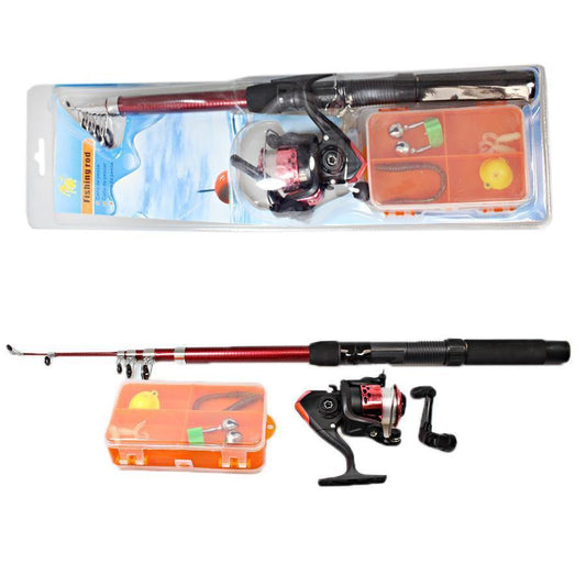 Extendable Fishing Rod with Assorted Accessories 45cm 2624 (Parcel Rate)