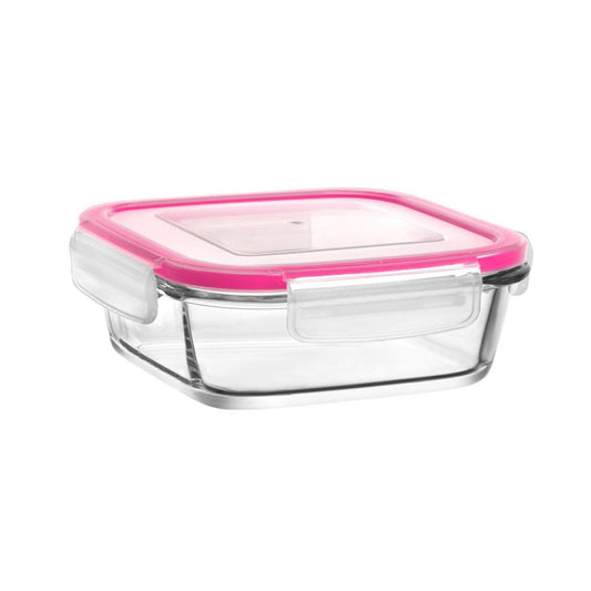 Glass Food Storage Container 1150cc Assorted Colours FRS249KDP (Parcel Rate)