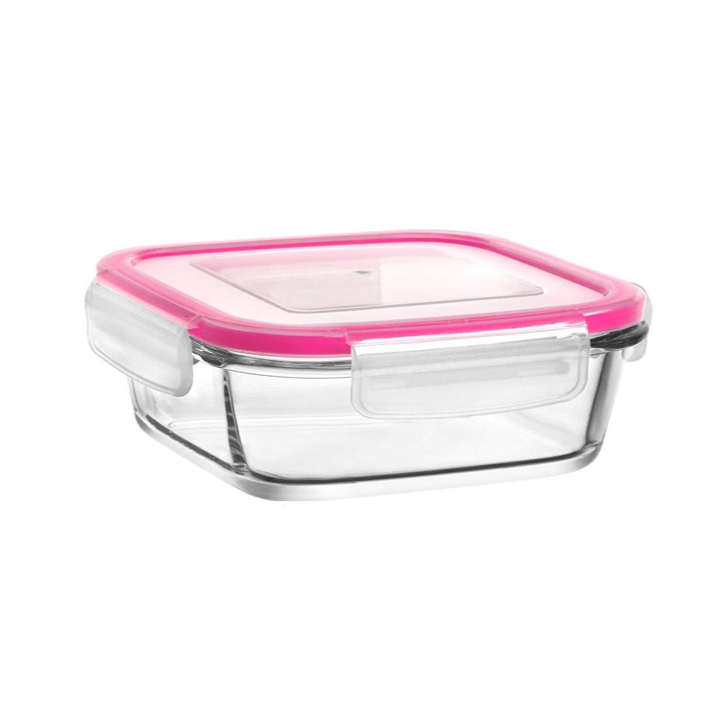 Glass Food Storage Container 375cc Assorted Colours FRS227KDP (Parcel Rate)