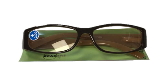 Reading Glasses +2.00 Plastic Frame Assorted Colours GGJOY200 (Parcel Rate)