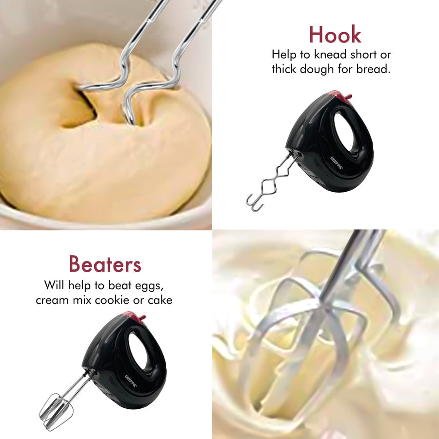 Baking Hand Mixer 7 Speed 150W Black GHM43012BK (Parcel Rate)